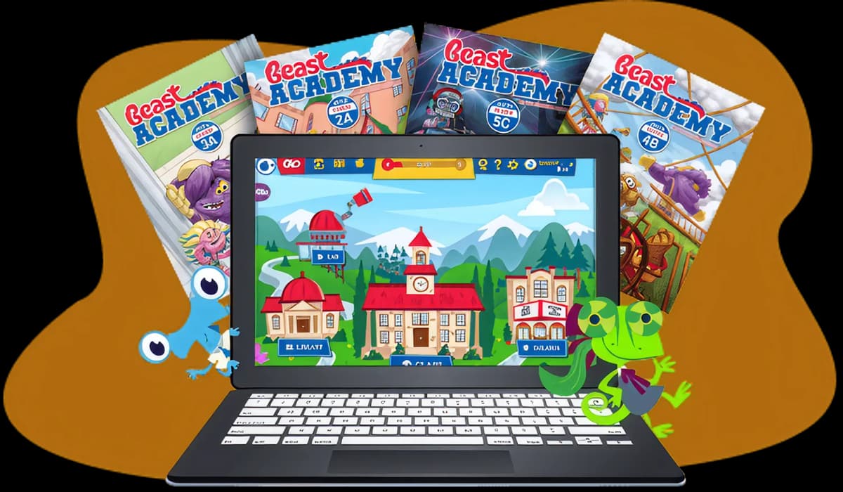 AoPS Online learning platform with Beast Academy books